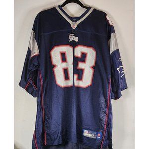 NFL On Field New England Patriots Wes #83 Welker Jersey Blue 2XL